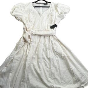 Eloquii off white midi dress size 22